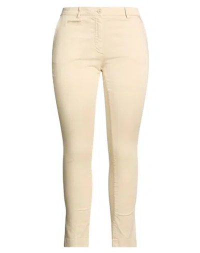 Mason's Woman Pants Ivory Size 12 Cotton, Polyester, Elastane