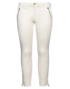 Mason's Woman Pants Ivory Size 32 Cotton, Elastane In White