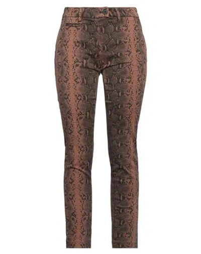 Mason's Woman Pants Light Brown Size 10 Cotton, Elastane In Beige