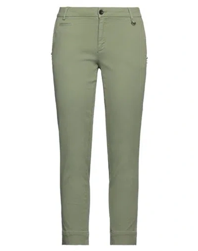 Mason's Woman Pants Light Green Size 6 Cotton, Lyocell, Elastane
