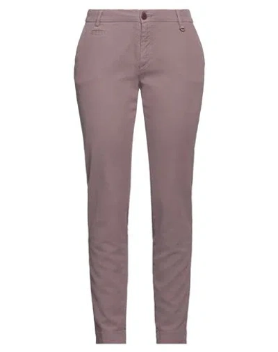Mason's Woman Pants Lilac Size 6 Cotton, Lyocell, Elastane In Purple