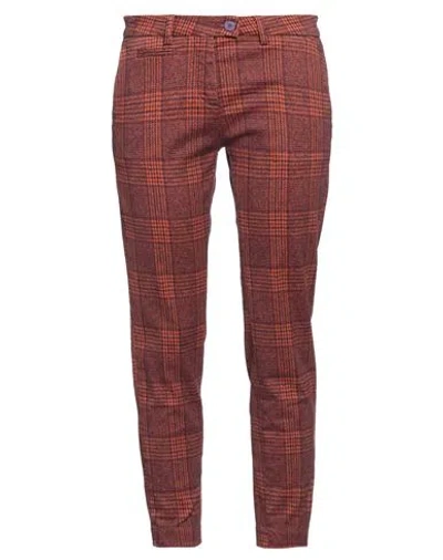 Mason's Woman Pants Mauve Size 4 Cotton, Elastane