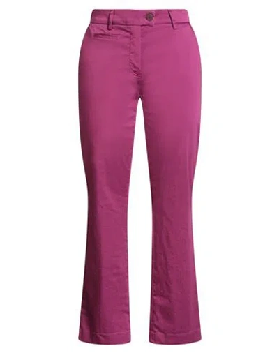 Mason's Woman Pants Mauve Size 8 Cotton, Polyester, Elastane In Purple