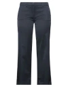 Mason's Woman Cropped Pants Midnight Blue Size 4 Cotton, Lyocell, Elastane In Blue