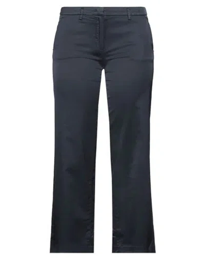 MASON'S MASON'S WOMAN PANTS MIDNIGHT BLUE SIZE 8 COTTON, VISCOSE, ELASTANE