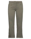 Mason's Woman Pants Military Green Size 4 Cotton, Elastane In Green