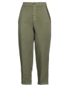 Mason's Woman Pants Military Green Size 8 Lyocell, Viscose, Linen In Green