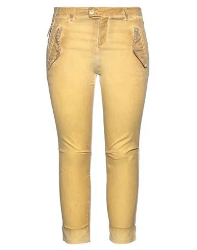 Mason's Woman Pants Mustard Size 10 Lyocell, Lycra In Yellow