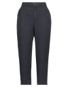 Mason's Woman Pants Navy Size 10 Lyocell, Linen, Viscose In Navy Blue