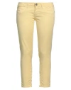 Mason's Woman Pants Pastel Yellow Size 31 Cotton, Lycra In Yellow
