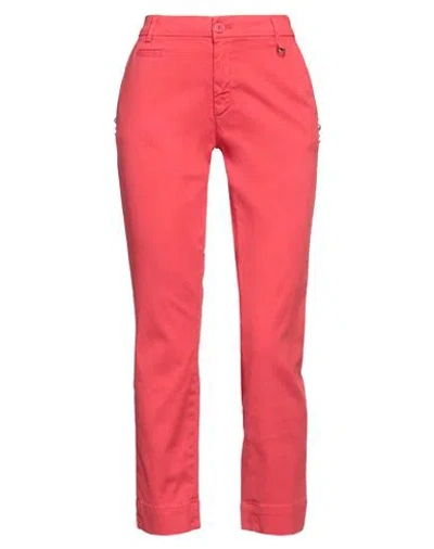 Mason's Woman Pants Red Size 2 Cotton, Lyocell, Elastane
