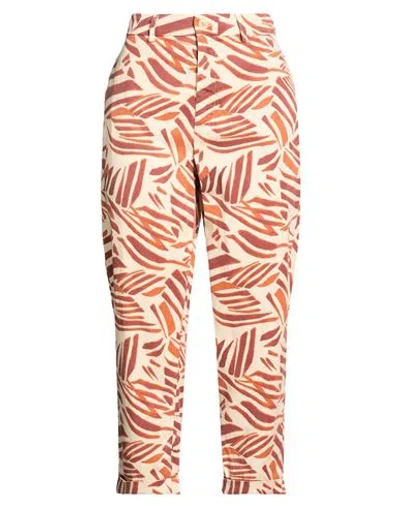Mason's Woman Pants Rust Size 4 Lyocell, Elastane In Red