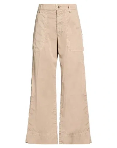 Mason's Woman Pants Sand Size 4 Cotton, Elastane In Gold