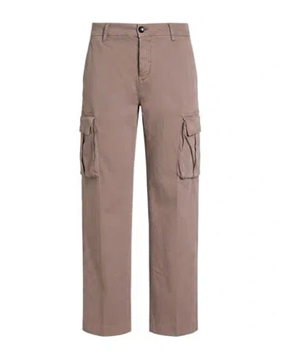 Mason's Woman Pants Taupe Size 2 Cotton, Viscose, Elastane In Purple
