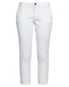Mason's Woman Cropped Pants Off White Size 8 Cotton, Lyocell, Elastane