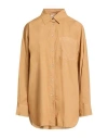 Mason's Woman Shirt Camel Size 6 Cotton In Neutral
