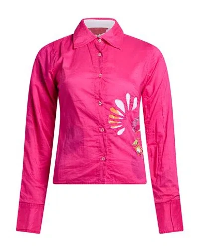 Mason's Woman Shirt Fuchsia Size 4 Cotton In Pink