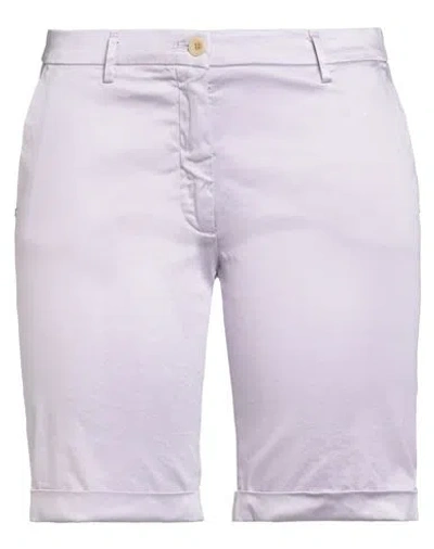 Mason's Woman Shorts & Bermuda Shorts Lilac Size 12 Lyocell, Cotton, Elastane In Purple