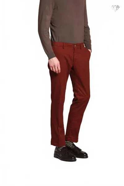Mason's Men's Chino Pants In Bordeaux In Burgundy