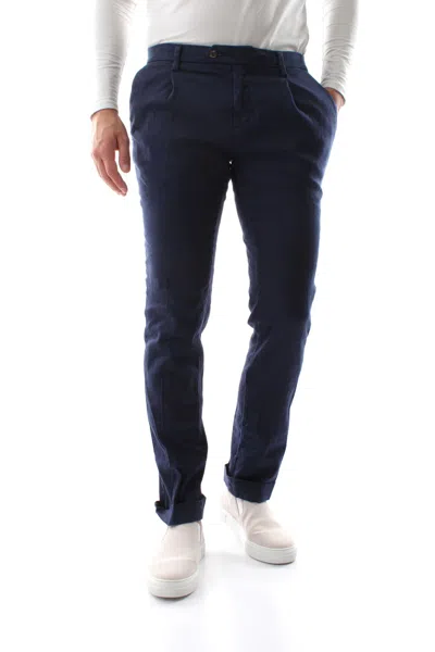 Masons Men's Trousers Mason's Genova Mbe111 006 Navy In Blue