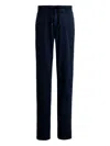 Mason's Milano Drawstring Pocket Trousers In Blue