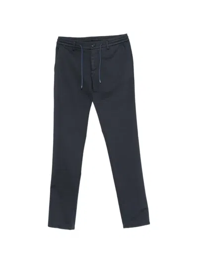 Mason's Milano Drawstring Trousers In Blue