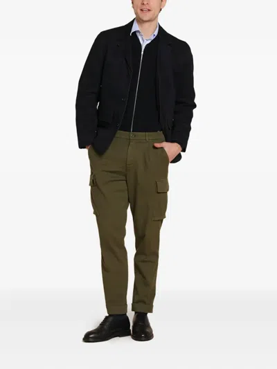 Mason's Multiple-pocket Cargo Pants In Green