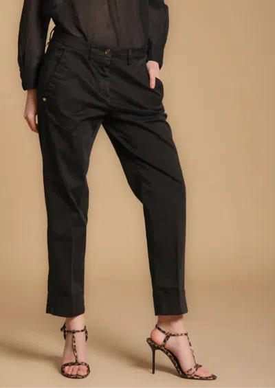 Mason's New York Cropped Chino Pants In Black