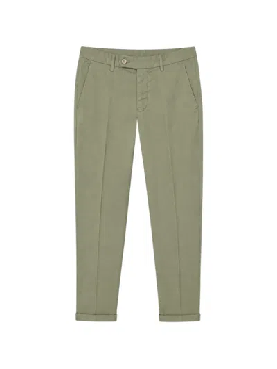 Mason's Pressed-crease Straight-leg Trousers In Animal Print