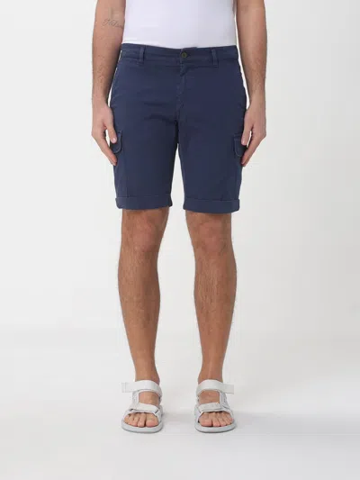 Mason's Cargo Shorts In Stretch Cotton In Blue