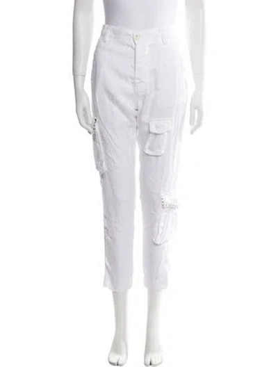 Pre-owned Mason's Skinny Leg Pants In White