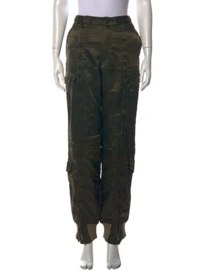 Pre-owned Mason's Straight Leg Pants In Green