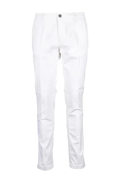 Mason's Stretch Chino Trousers - White