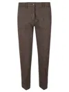 Mason's Tailored Brown Trousers With Straight Leg In Brown