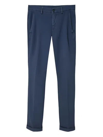 Mason's Turn-up Trousers In Blue