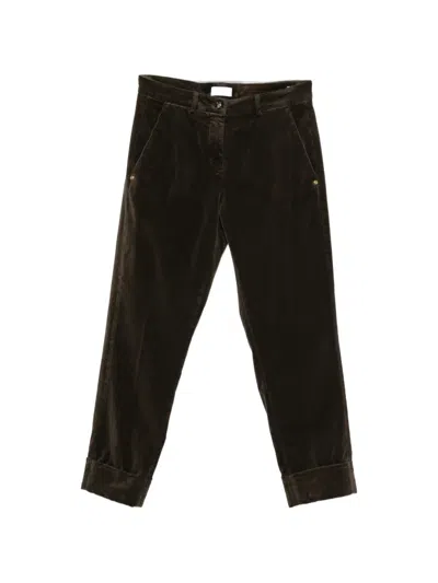 Mason's Turn-up Trousers In Brown