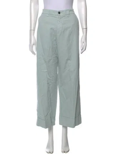 Pre-owned Mason's Wide Leg Pants W/ Tags In Blue/green
