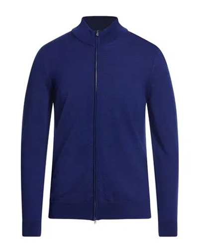 Masq Man Cardigan Blue Size 40 Merino Wool