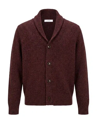 Masq Man Cardigan Burgundy Size 44 Wool