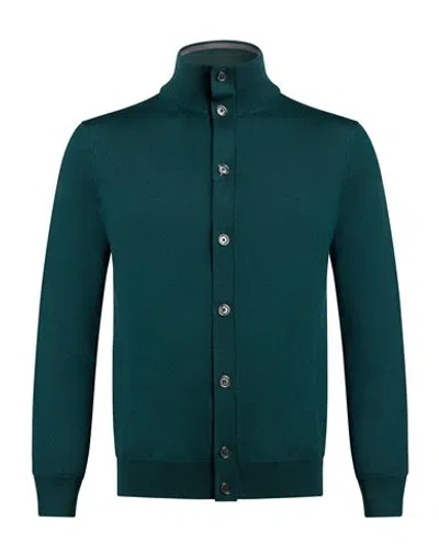 Masq Man Cardigan Green Size 42 Merino Wool