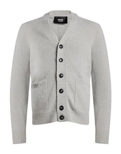 Masq Man Cardigan Light Grey Size 40 Alpaca Wool, Polyamide, Wool, Elastane In Gray
