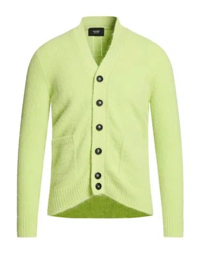 Masq Man Cardigan Lime Green Size 36 Alpaca Wool, Polyamide, Wool, Elastane