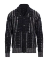 Masq Man Cardigan Midnight Blue Size 42 Wool, Polyamide