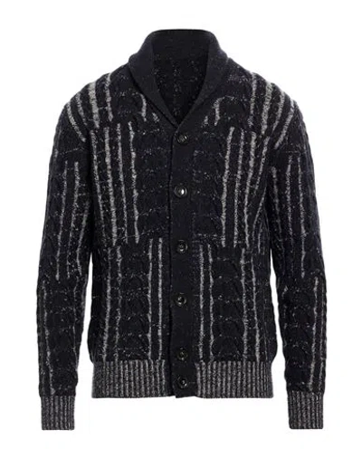 Masq Man Cardigan Midnight Blue Size 42 Wool, Polyamide