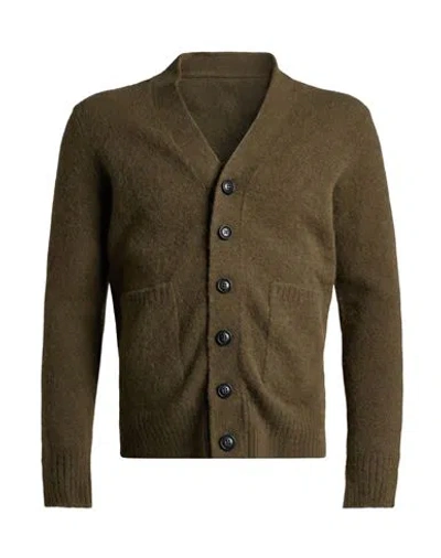 Masq Man Cardigan Military Green Size 36 Alpaca Wool, Polyamide, Wool, Elastane