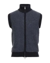 Masq Man Cardigan Slate Blue Size 38 Merino Wool, Alpaca Wool, Polyamide In Blue