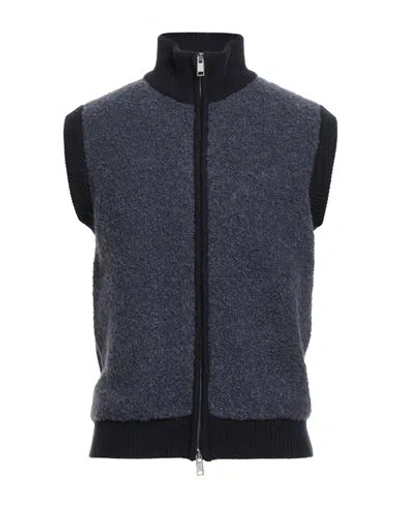 Masq Man Cardigan Slate Blue Size 38 Merino Wool, Alpaca Wool, Polyamide