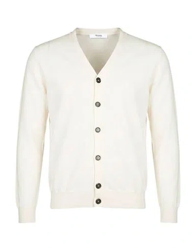 Masq Man Cardigan White Size 40 Cotton In Multi