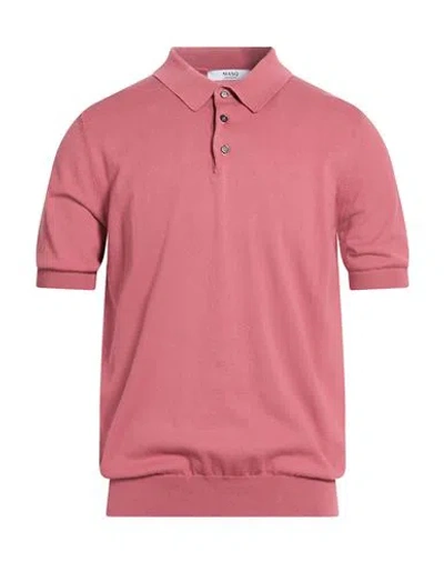 Masq Man Sweater Antique Rose Size 42 Cotton In Pink