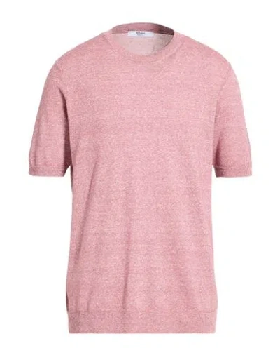 Masq Man Sweater Antique Rose Size 44 Linen, Cotton In Pink